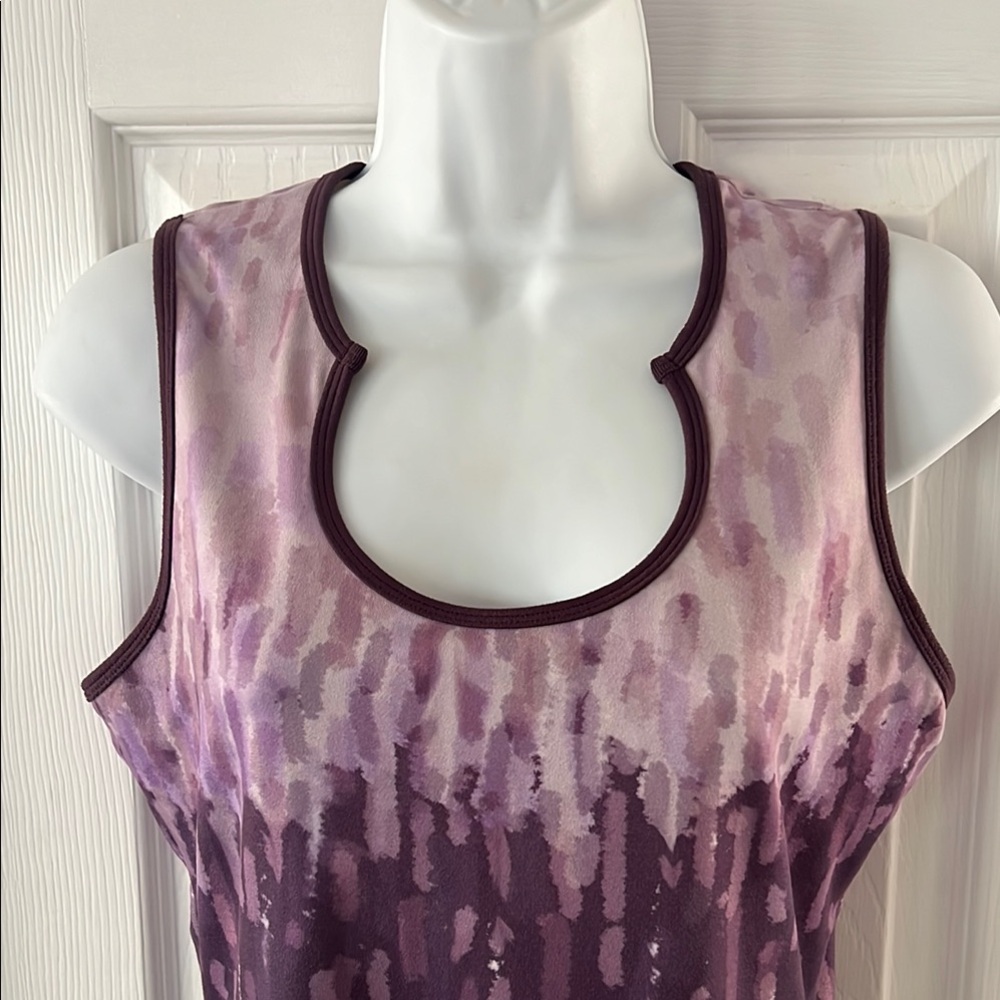 Women's PrAna Yoga Purple Sleeveless Top Tank Pilates Scoop Neck Medium. - Picture 3 of 5